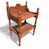 Table d'appoint vintage en bois massif
