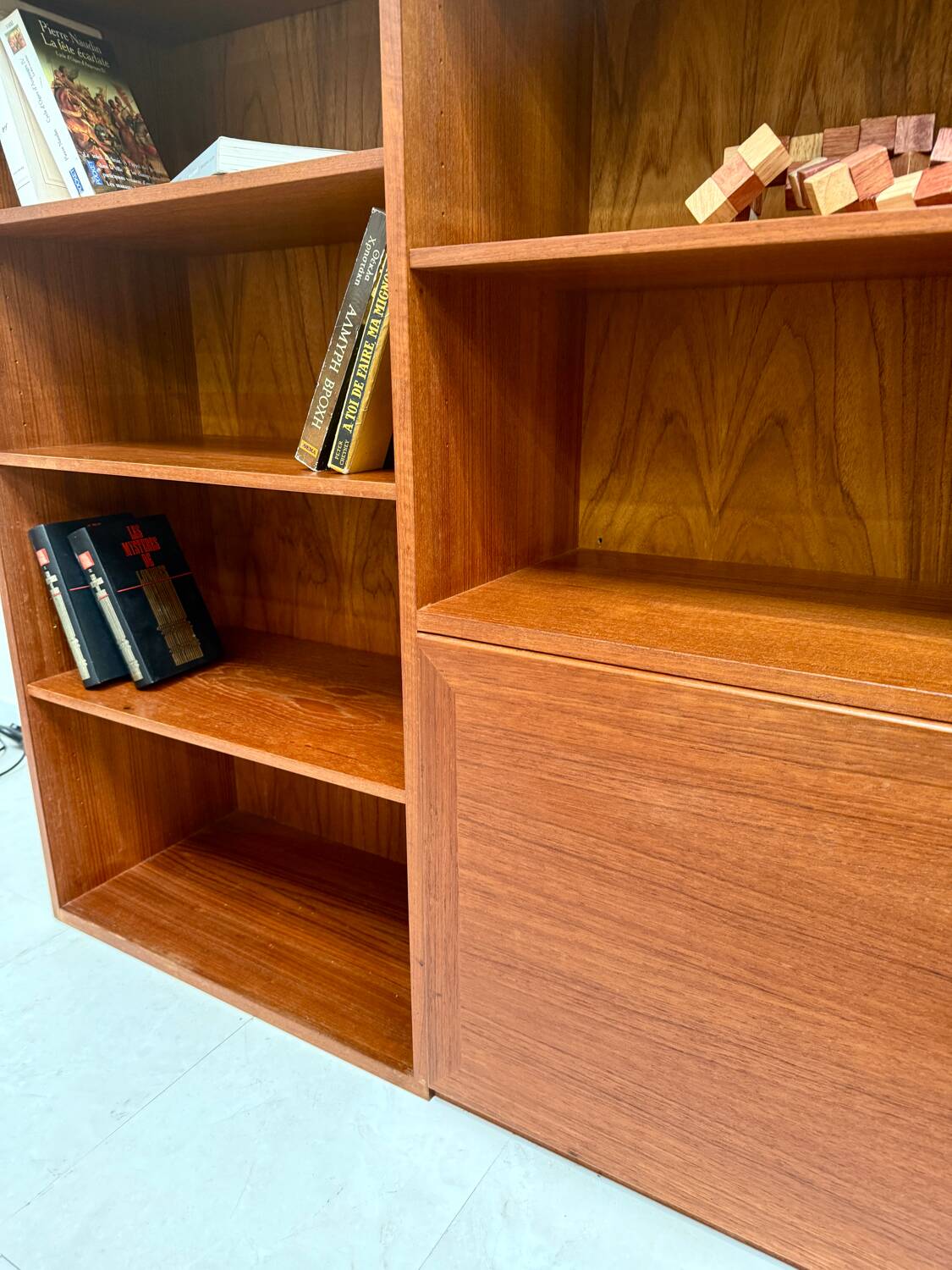 Scandinavian teak bookcase