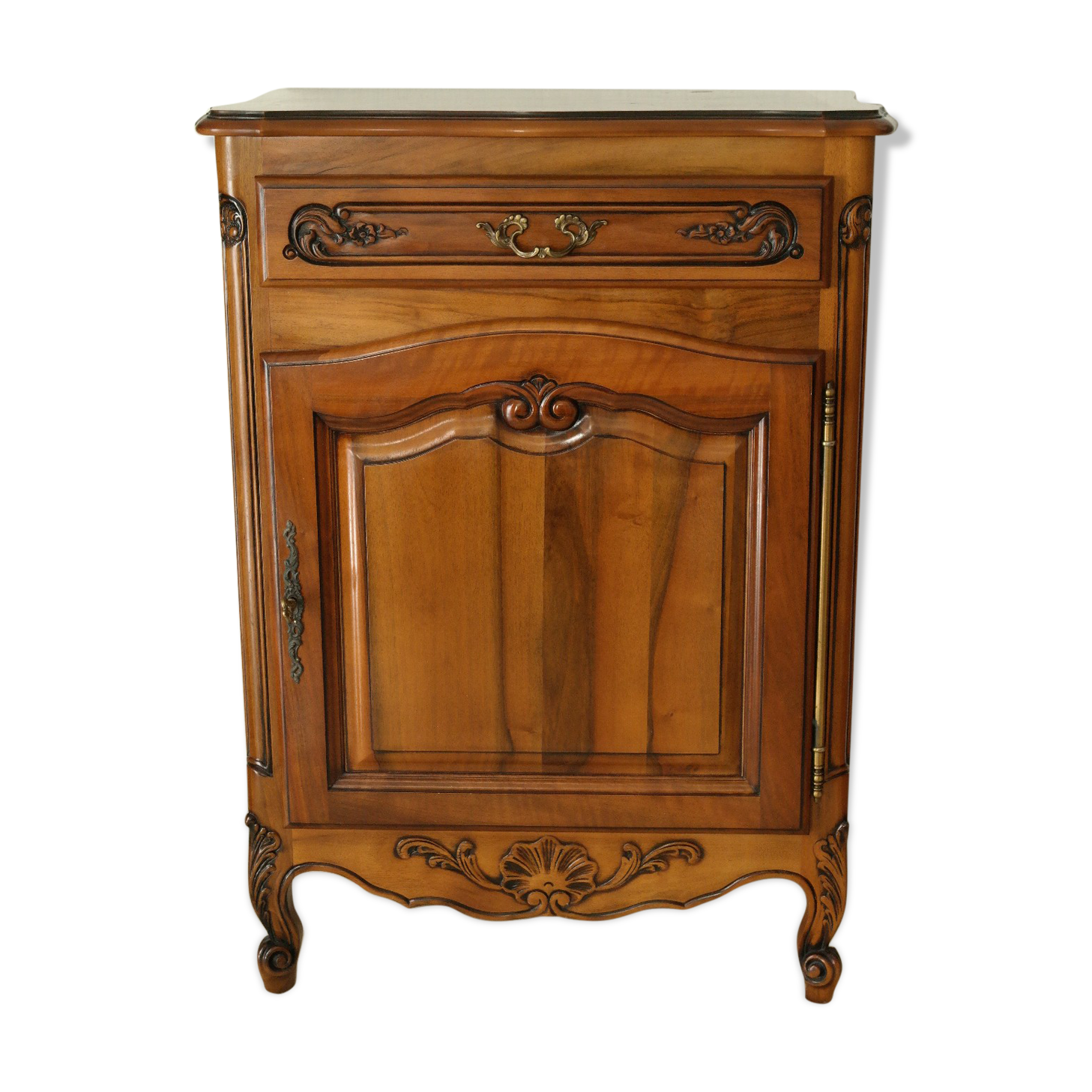 Confiturier en noyer vintage style Louis XV