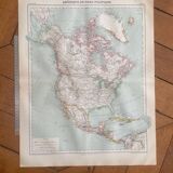 Old map of North America