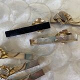 Golden and silver knife holders 80s
