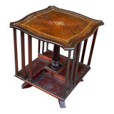 18th century rotating table bookcase on foot