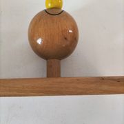 Vintage wooden children's coat rack