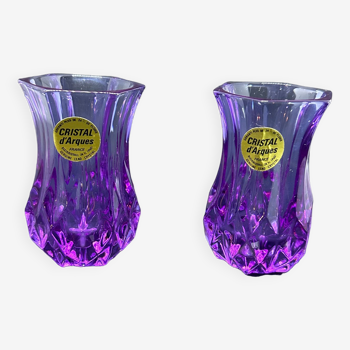 Paire de vases cristal d’arques