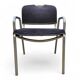 4 chaises de salle à manger en tissu noir Castiglietta par Castiglioni pour Zanotta / Italie années 1960