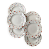 Set of 6 Porcelor Ceranord earthenware soup plates