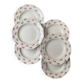 Set of 6 Porcelor Ceranord earthenware soup plates