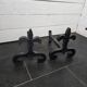 Pair of wrought iron andirons