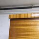 1960s Scandinavian wardrobe, blonde varnished wood, unusual, 4 doors, 3 drawers, 7 shelves.