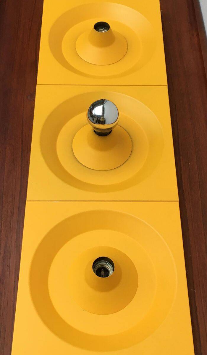 Wall lamp or ceiling light in metal by Klaus Hempel for Kaiser Leuchten, 1970s.