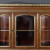 Rare Small Cylinder Desk and Showcase, Louis XVI style – Mid-19th century