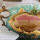 Art Nouveau planter barbotine Majolica 19th