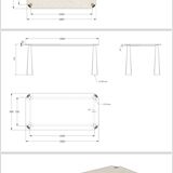 Marble/wood dining table