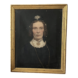 Oil on canvas portrait of a woman