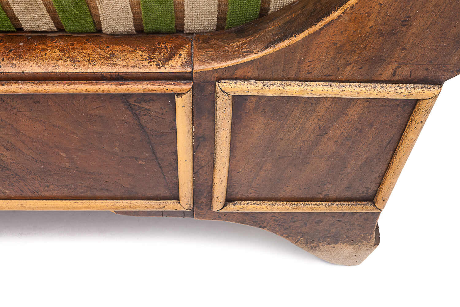 Vintage Récamier sofa in velvet, 1920