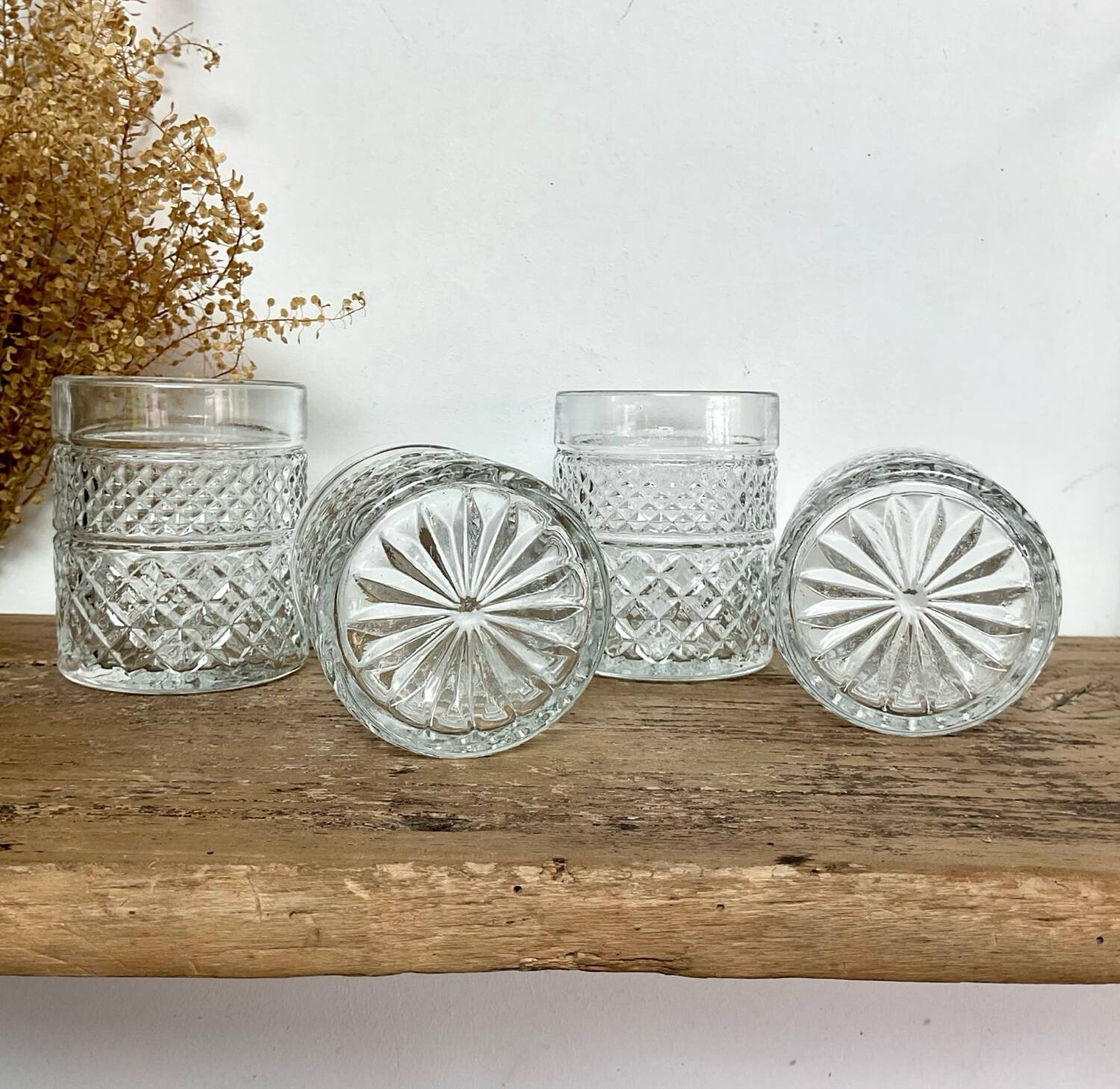 4 verres à whisky vintage 