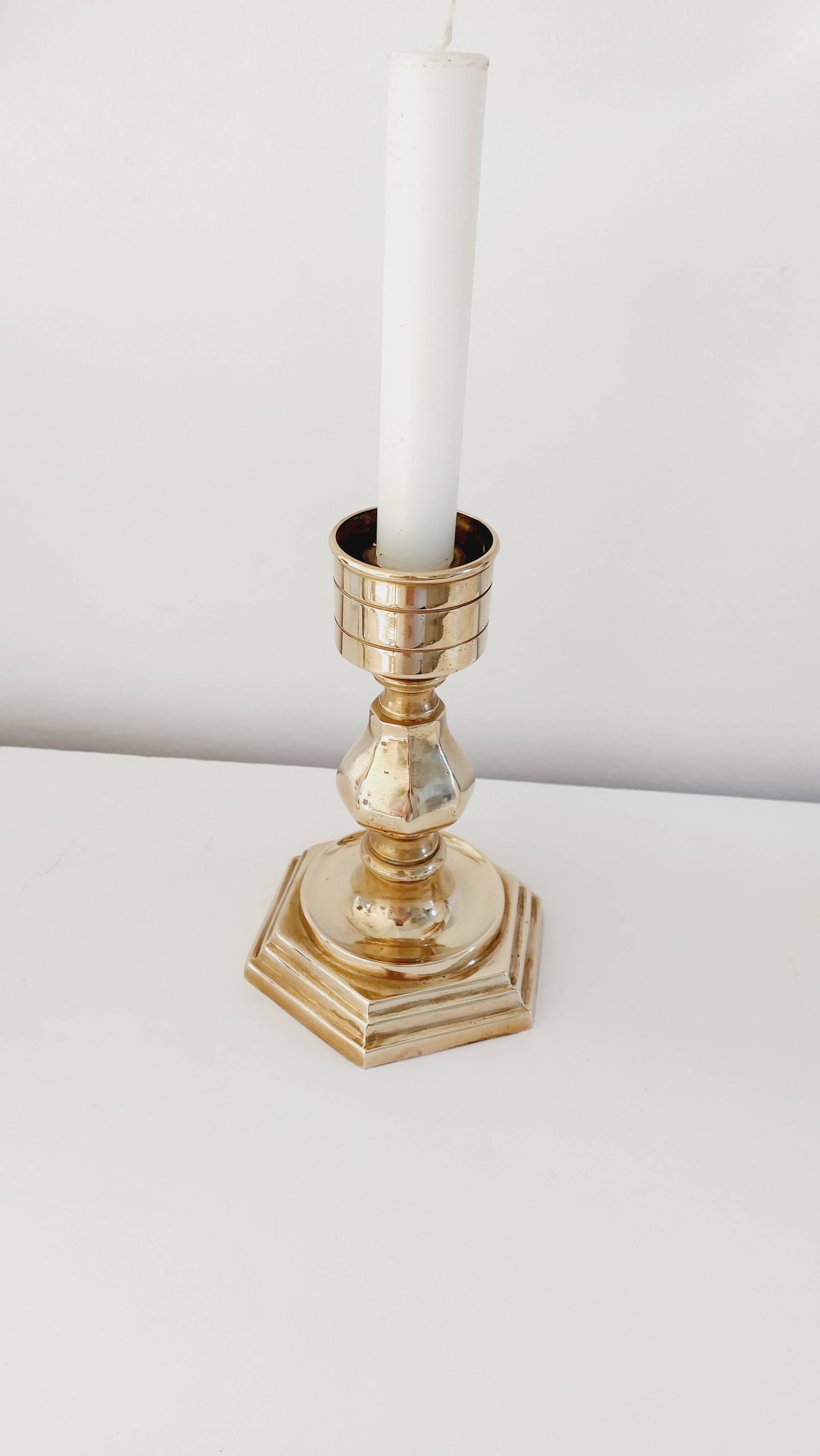 Vintage brass candle holder