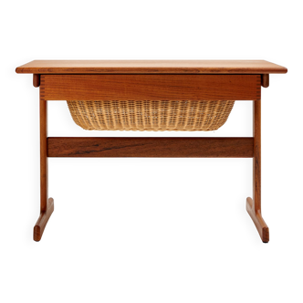 Teak sewing table by Kai Kristiansen for Vildbjerg Møik