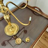 Candélabre 5 bougies laiton début XXe