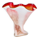Vintage Murano vase in red and white, Italy, 1970s.
