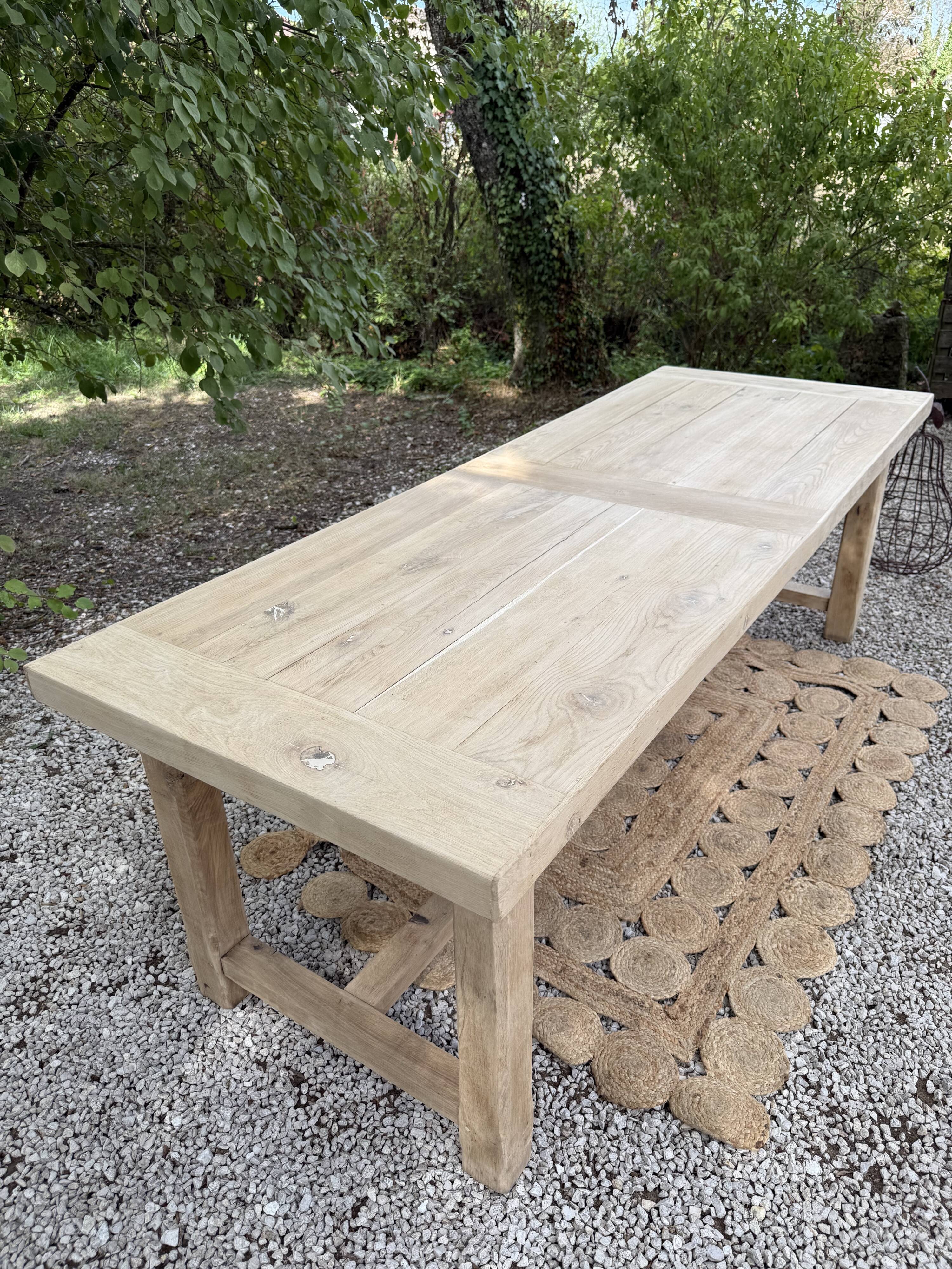 Large solid wood table 238cm