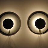 "Vega" wall lights by L. Cesaro for Tre Ci Luce, 1980s, set of 2