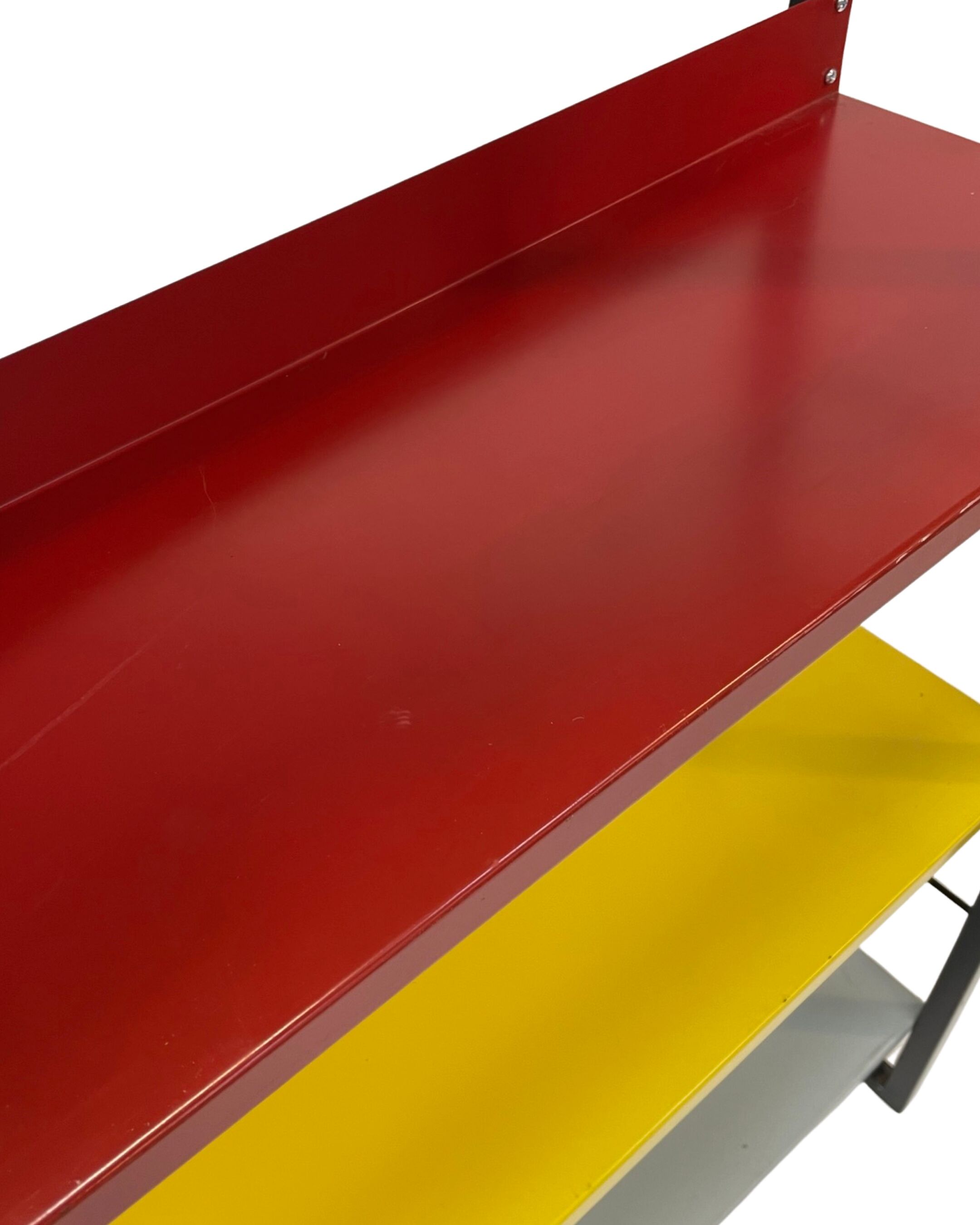 Small Tomado shelving unit in metal and several colours - 1960s Dutch Design