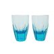 Art Deco crystal glasses, Czechoslovakia, 1930s, set of 2
