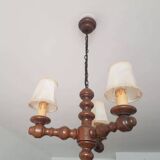 Antique wooden chandelier