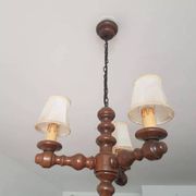 Antique wooden chandelier