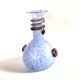 Coloured vase in blue and white glass paste – Murano bottle Italy