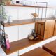 WHB shelf in teak, retro vintage style from the 60s-70s.