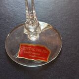 Set of 12 Lorraine crystal glasses