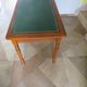 Minister's desk style L. Philippe – 2 drawers – cherry wood – faux leather desk mat