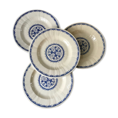 Lot de 4 assiettes creuses Terre de Fer Gien