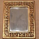 François Lembo mirror in gold ceramic