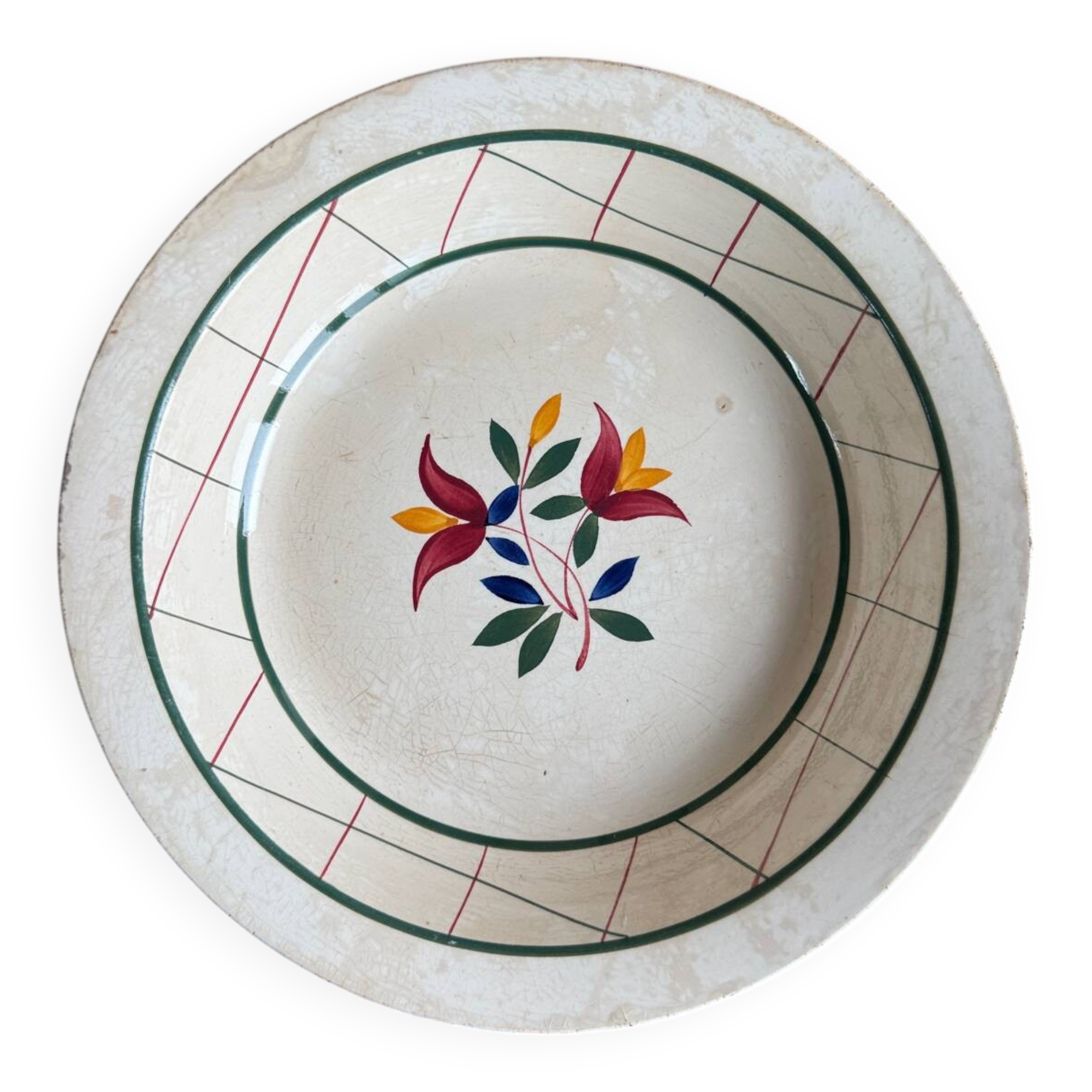 Round hollow dish Gien Tamaris
