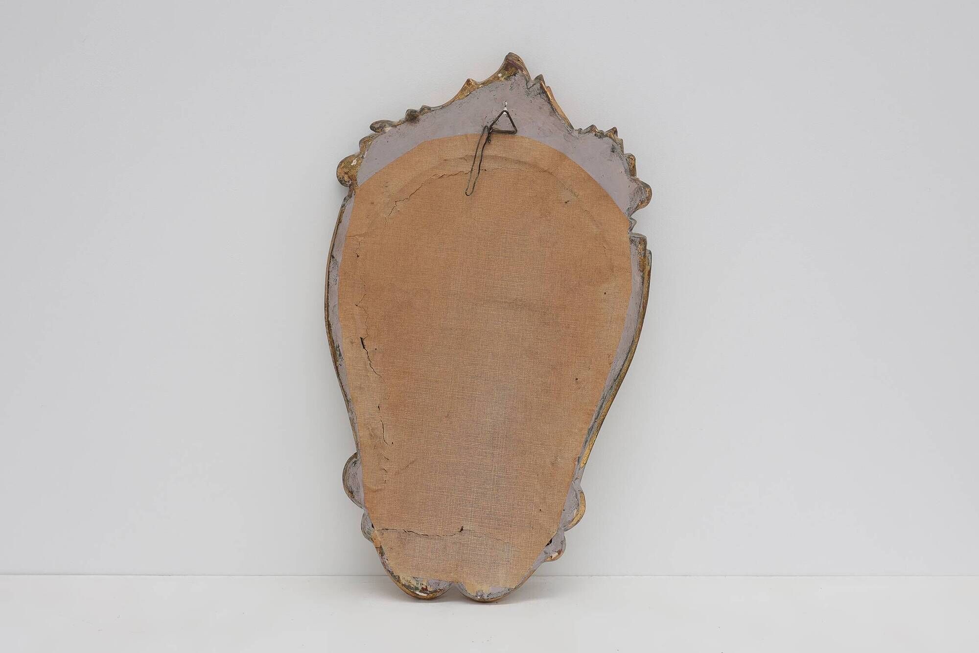 Petit miroir doré de style rococo, Italie, XXe siècle
