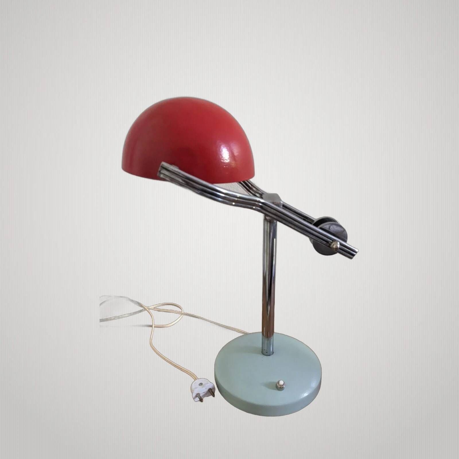 Vintage lamp 1950 Gino SARFATTI arte luce .. Vintage table lamp in mauve