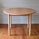 Round beech table