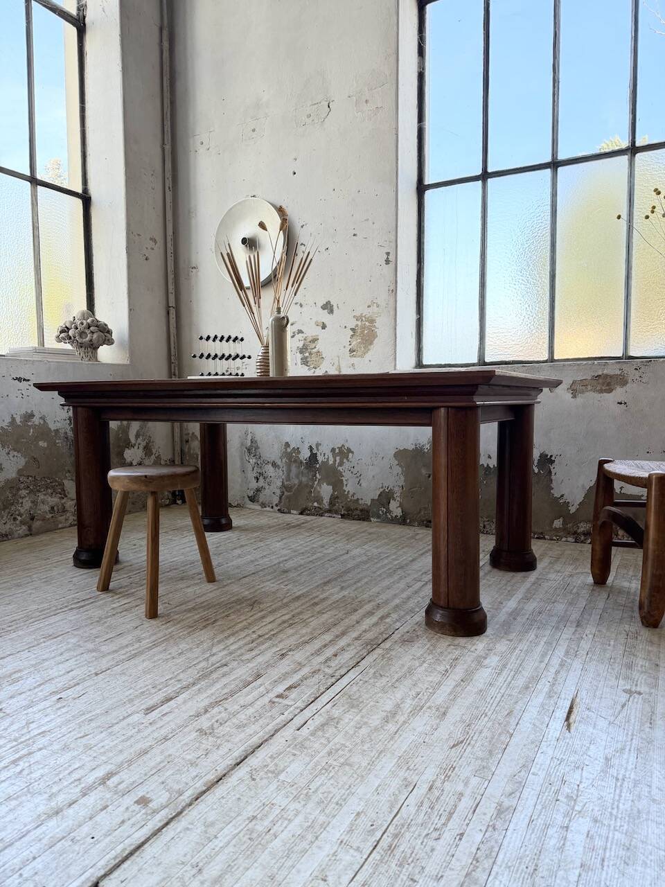 Dudouyt oak dining table 1940