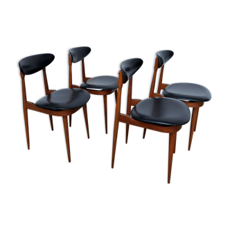 Set de 4 chaises Baumann Licorne vintage