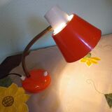 Lampe à poser inclinable en métal, années 70