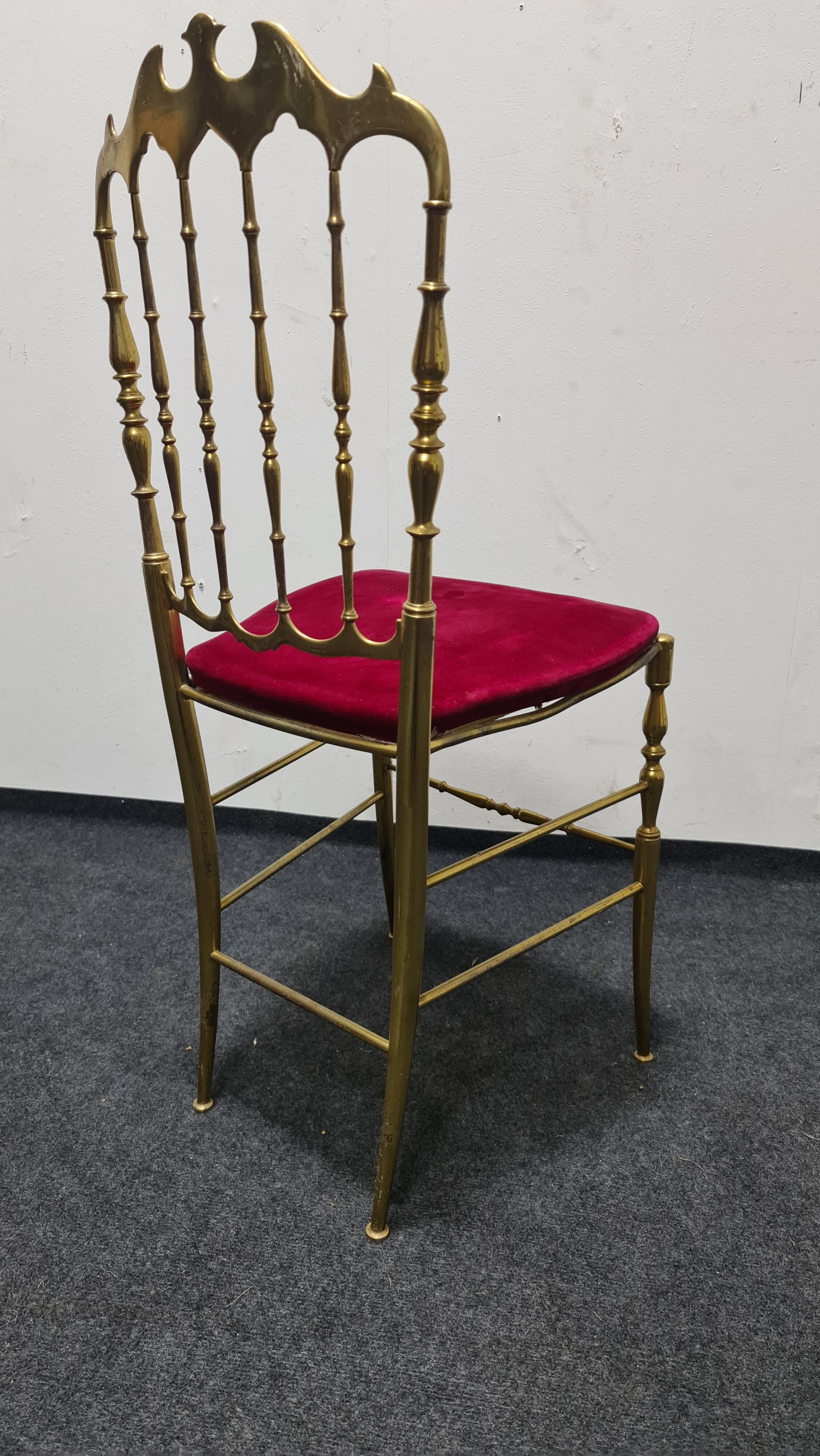 Vintage brass Chiavari chair