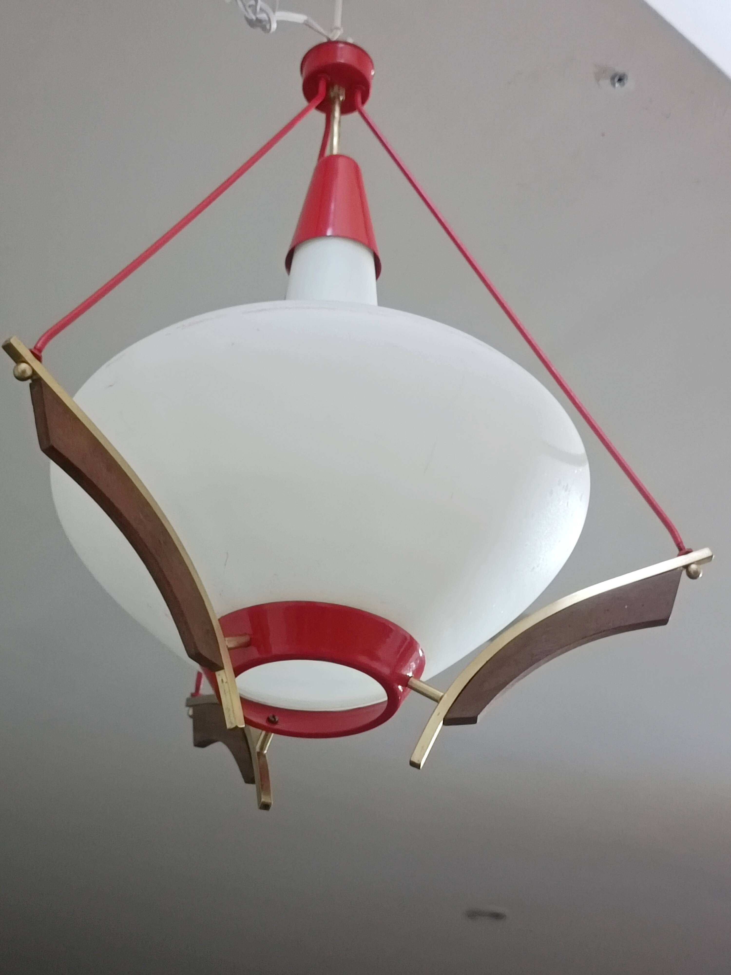 Lampe Suspendue Scandinave 1960s