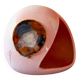 Ceramic lamp, agate slice 1970