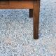 Oak farmhouse coffee table with spindle legs and one drawer, late 19th century