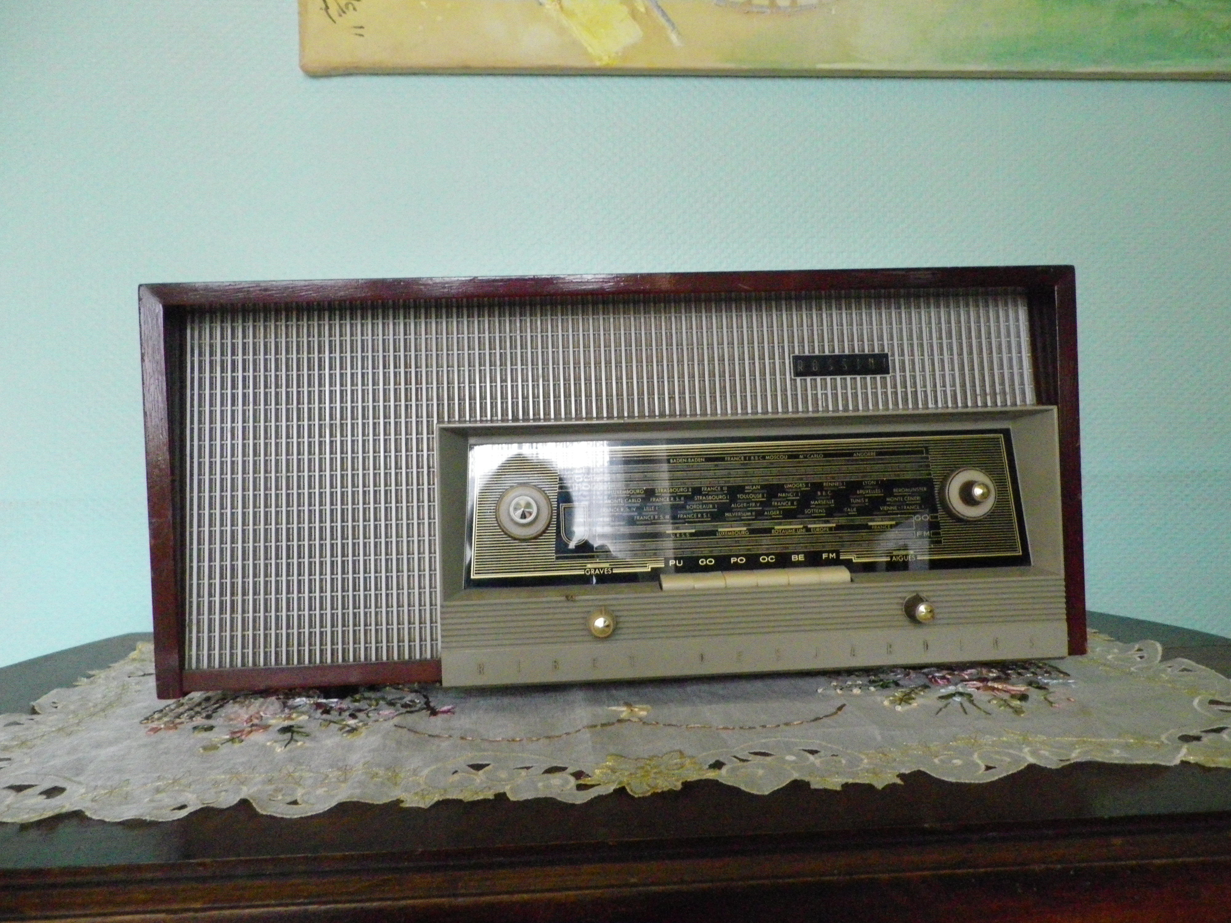 Decorative radio - Ribet Desjardins Rossini model - 1960