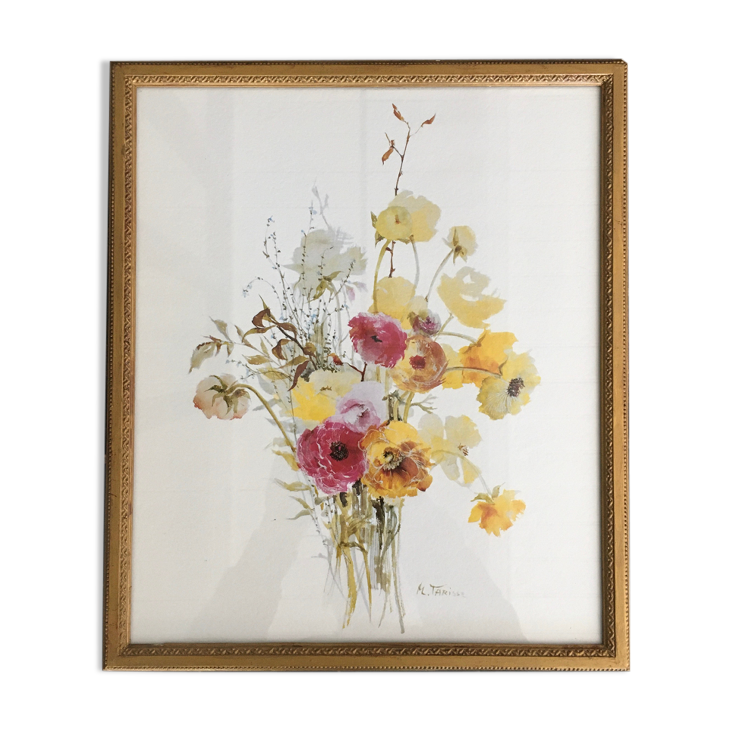 Watercolor bouquet of flowers