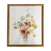 Watercolor bouquet of flowers